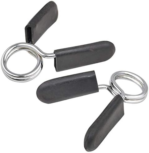 TRIXES 2 X 1 Spring Clamp Grippers for Weight Bar Dumbbells