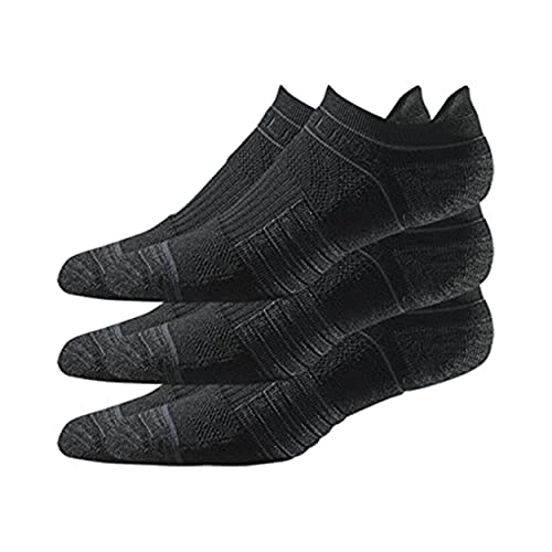 Basic Low Cut Socks 3-Pack for Men & Women – Quad-Ply Arch Support, Cushioned Compression Fit, Breathable Odor-Resistant