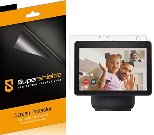 Supershieldz (3 Pack) Designed for Echo Show 10 (10.1 inch, 3rd Generation) Screen Protector, High Definition Clear Shield (PET)