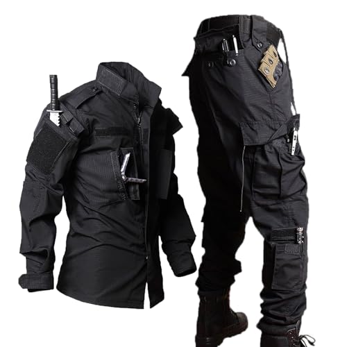 [YKS JOOB] �����Y �퓬�� ���ʕ� �㉺�Z�b�g�y�ʋC�E�ϖ��Ձz �R���o�b�g �T�o�C�o���Q�[�� �T�o�Q�[ �~���^���[ BDU ��ƕ� �^�N�e�B�J�� �W���P�b�g �p���c �A�E�g�h�A �u���b�N XXXL