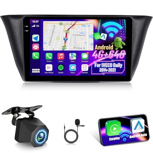 Écran tactile 9 pouces pour IVECO Daily avec WiFi et égaliseur de son EQ