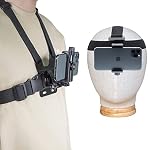 Haoyou Mobile Phone Chest Strap Mount Harness/Head Strap Holder kit for VLOG/POV Perfect View Angle,Compatible with iPhone,Samsung,Google and GoPro Hero13/12/11/10/9/8/7 AKASO,DJI Osmo Action Camera