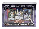 Leaf 2026 Metal Football Hobby Jumbo Trading Card Box (8 Autographs Per Jumbo Box)
