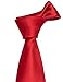 Barry.Wang Plain Men Silk Ties Extra Long Stain Necktie for Wedding Business Handkerchief Cufflinks Set Solid Colors
