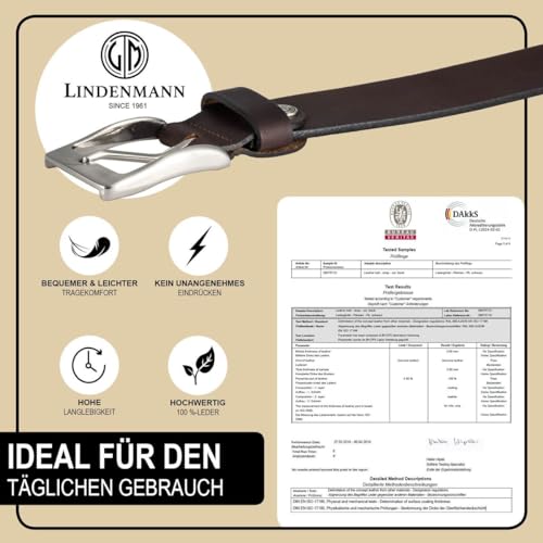 Lindenmann cintura uomo cintura in pelle di