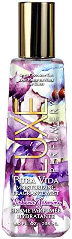 Luxe Perfumery Pura Vida Verbena Jasmine Moisturizing Fragrance Mist, 8 Fl Oz