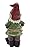 FICITI Garden Gnome Statue 10" - Outdoor Garden Gnomes - Lawn Gnome (Green)