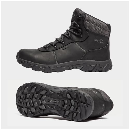 Peter Storm Men’S Caldbeck Walking Boot With High Traction Rubber Sole & Ankle Support, Durable Leather Upper (Black, Uk Footwear Size System, Adult, Men, Numeric, Medium, 9) - 3