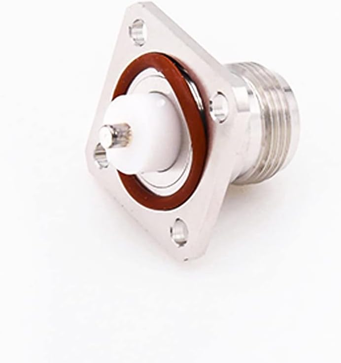 N Waterproof Type Connector Welding Plate 4 Hole Flange Straight Female Solder for PCB Mount — 사진 1