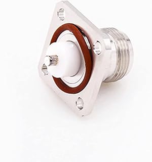 N Waterproof Type Connector Welding Plate 4 Hole Flange Straight Female Solder for PCB Mount