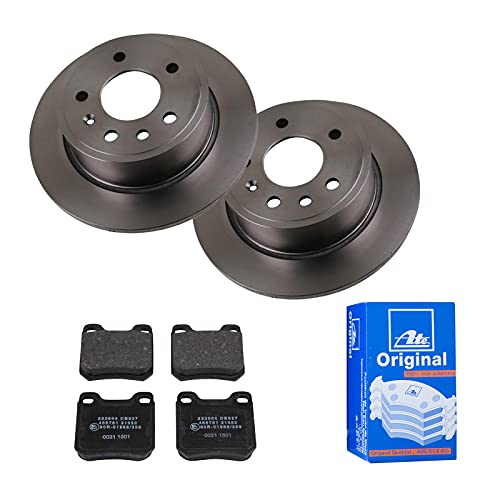 ATE 2 Bremsscheiben Ø270 Voll + Bremsbeläge für Opel Omega A V87 Senator B