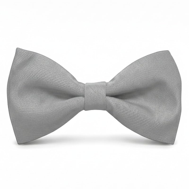 osking ties Bow Tie for Men Classic Solid Colour Pre-Tied Satin Formal Tuxedo Bowtie Adjustable Length Clip on Design for Adults Elegant Double Fold Ties for Boys and Men’s Party Accessories-picture-52