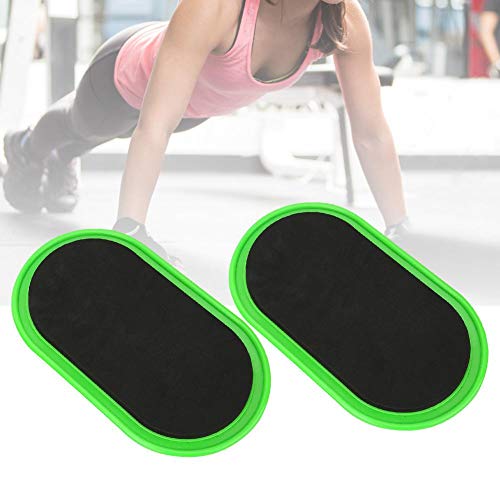 Worii Disco Deslizante de Fitness, tapete Deslizante de Fitness, Viaje de Entrenamiento de 2 Piezas para Fitness en casa