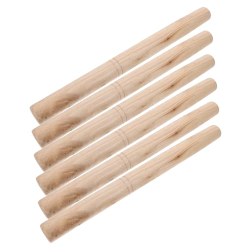balacoo 6pcs Axe Wooden Handles Replacement Handles for Garden Tools Hardwood Comfortable Grip Precision Crafted
