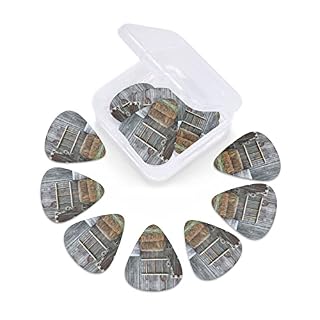 Ensemble de 12 médiators de guitare de campagne en bois pour guitare acoustique, guitare électrique, contrebasse… - Les Beatles, Paul McCartney, John Lennon, RIngo Starr, George Harrison Ensemble de 12 médiators de guitare de campagne en bois pour guitare acoustique, guitare électrique, contrebasse… – Image 6
