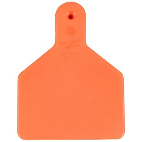 Z Tags 25 Count 1-Piece Blank Tags for Calves, Orange Cover