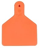Z Tags 25 Count 1-Piece Blank Tags for Calves, Orange