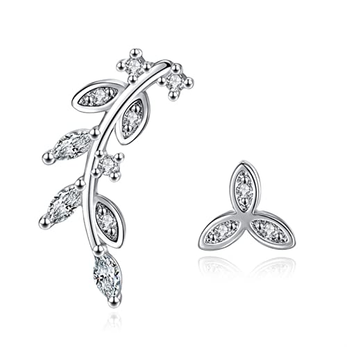 Bijoux glamour et boucles d'oreilles feuille délicates pour femme tendance