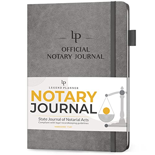 Carnet de notaire à couverture rigide Legend - Journal public de 250 entrées numérotées