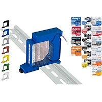 Printtastisch Shelly DIN Rail Holder For 29 Shelly Relays: Plus 1, 1 Mini Gen3, Plus 1PM, 1PM Mini Gen3, Plus 2PM, 2.5, RGBW 2, PM, EM, Plus I4, Plus