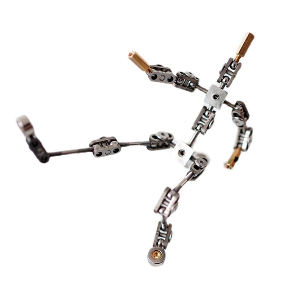 Kit di Armatura Stop Motion Fai-da-Te, Figura di burattino in Metallo con 12CM-20CM per la creazione di Design del Personaggio, sartiame di Animazione Stop Motion