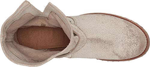 Image of Frye 5 inch Veronica Booties for Women - Full-Grain Brush-Off Leather with Antique Metal Hardware and Rubber Outsole, Genuine Stitch Welt Construction