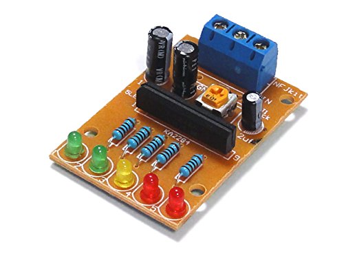 Amazon.co.jp: 5LEDオーディオレベルメーター(LED表示VUメーター