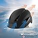 BASE CAMP Bike Helmet Lightweight, Adults-Men-Women with Light-Urban Bicycle for Commuting, Biking, Skating, Adjustable M Size (Black)