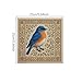 sacxi Bird-Themed Cross Stitch Kit with Floral Pattern - Cardinal, Hummingbird, Bluebird - Complete DIY Embroidery Art Set for Beginners and Experienced Crafters (Green Hummingbird)