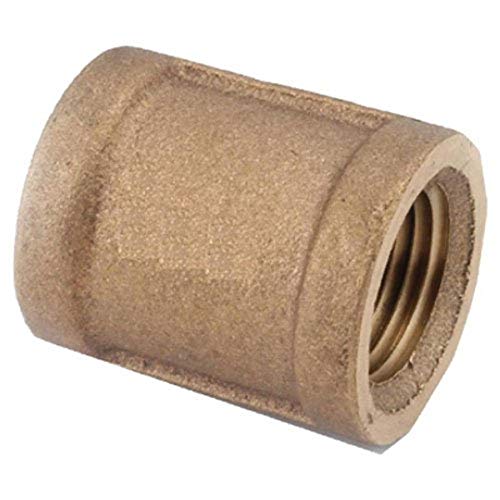 Image of Anderson Metals 1 /4 In. Threaded Red Brass Coupling - 1 Each