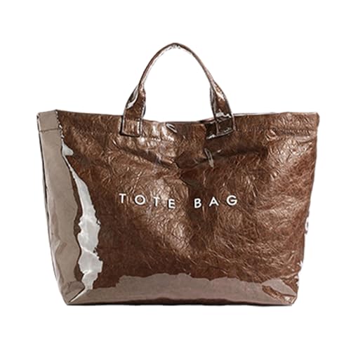 Sac de plage de voyage en papier kraft grand cabas cabane imprimé pour l'été