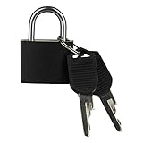  Bordlite Kofferschloss Gepäckschloss Padlock Reiseschloss Vorhängeschloss Schloss, Farbe:Schwarz