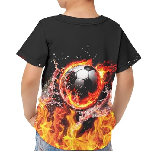 Image of JEOCODY Boys Girls Graphic Tees Funny 3D Printed Short Sleeve T-Shirts 3-16T