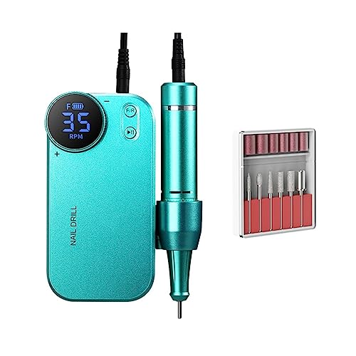 Torno Para Uñas Taladro eléctrico for uñas, 35000 RPM, kit profesional de taladro for uñas Efile, lima eléctrica for uñas acrílicas, uñas de gel, molinillo for uñas de los pies, manicura, pedicura, fo