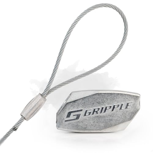 Gripple - No. 2 Standard Loop Hangers | Standard Hanger Cable | Hanger with Fastener for Fast Suspension | 100 lbs Safe Working Load | Sold in Packs of 10 | 10 Ft Wire Rope