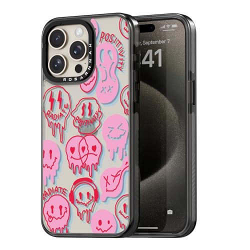 Coque iPhone 15 Pro Max esthétique mignonne pour sécuriser vos sorties quotidiennes en noir