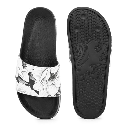 Image of Red Tape Womens Sliders in Slate Blue | Casual Pool Sliders | SLATE BLUE | 3 UK