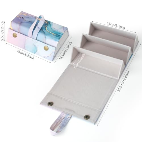 Image of Sunglasses Travel Case,Foldable Eyeglasses Case, Portable Multiple Glasses Case for Women Men Girls