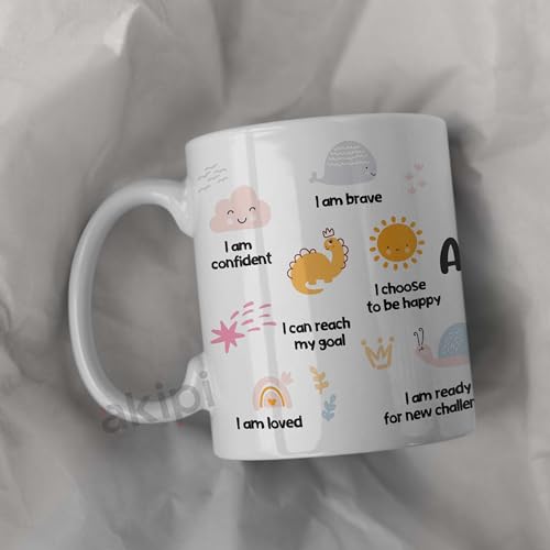 Image of My Affirmation Mug - 11oz Ceramic Coffee /Tea Cup with Positive Daily Affirmations, Motivational Gift for Positivity & Encouragement, Self-Care & Personal Growth