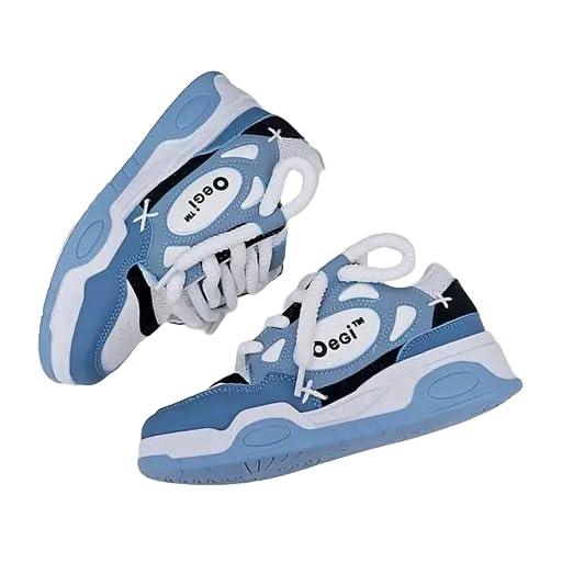 Ogiy Mens Synthetic Casual Shoes for Running, Walking, Gym, Party, Sneakers (Sky Blue, UK Footwear Size System, Adult, Men, Numeric, Medium, 9) (B0DF87L7KX) Amazon Price History, Amazon Price Tracker