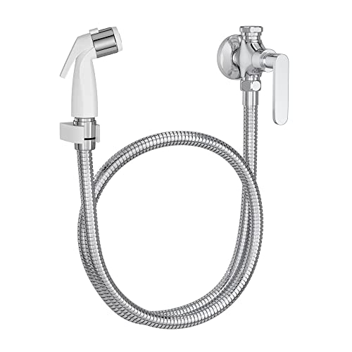 Ducha Higiênica com Registro E Derivação Flex Plus Branca E Cromada