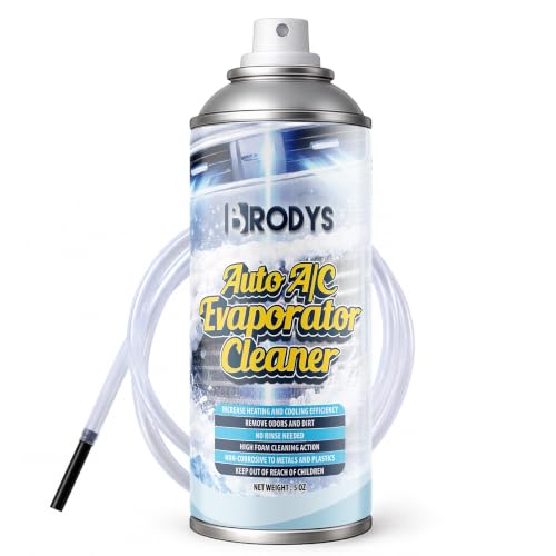 BRODYS Automotive AC Odor Eliminator & Evaporator Coil Cleaner, 5oz