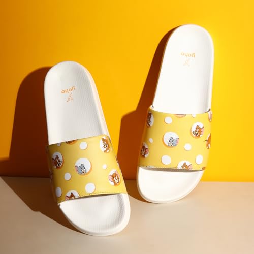 Image of YOHO Sliders for Women | Comfortable and Lightweight Slides | WB Cartoon & Comic Characters: Tom & Jerry, Big Bang Theory, Friends, Games of thrones and Wonder Woman Footwear for Girls