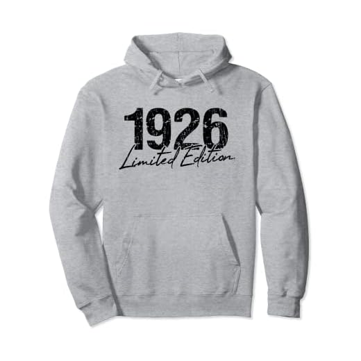 Cumpleaños 1926 Edición limitada Regalo Usado Grunge Vintage Sudadera con Capucha
