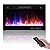Electric Fireplace Insert 30" Realsmart 1500W Wall Mounted Electric Fireplaces with Recessed Heaters, Remote Control, Slim Black Fireplace Screen, Timer, 12 Flame Colors LED Decor, Low Noise