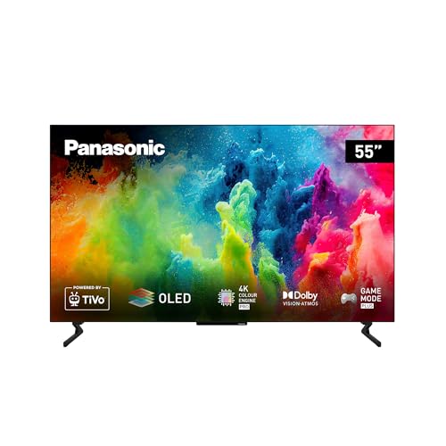 Panasonic TB-55Z60AEG, Z60A-Serie, 55 Zoll 4K Ultra HD OLED Smart-TV, 2025, TiVo, Dolby Vision & Atmos, Game Mode Plus, Alexa & Google Support, Bluetooth, Schwarz