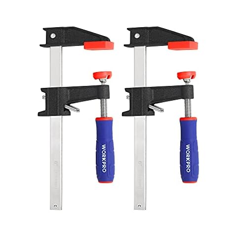 WORKPRO 150mm Heavy Duty F Clamps Set Cover