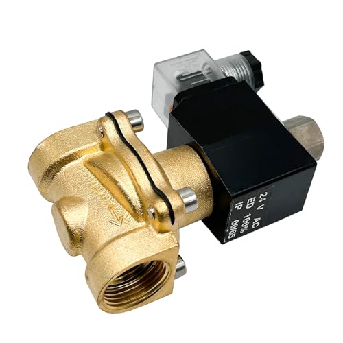 Válvula solenoide de 24V CA/CC resistente al agua para tuberías de gas de 1 pulgada G 4