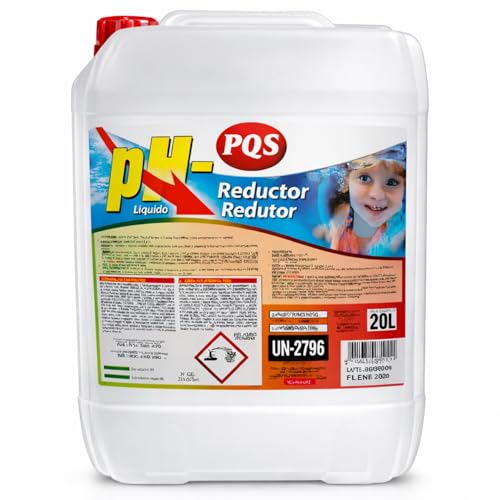 Minorador de pH Líquido 20L (25kg) – PH Minus para Piscinas y Clorador Salino – Reductor de pH Profesional con Ácido Sulfúrico 15% – Tratamiento Agua Piscina