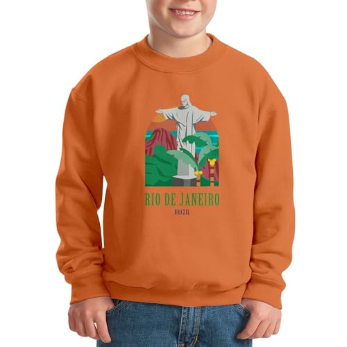 Sweat Rio de Janeiro enfant Brésil pull vacances illustration Christ - 2